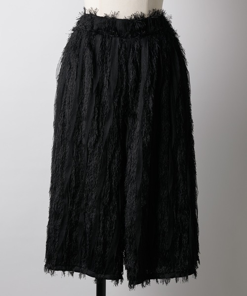 LA BELLE ETUDE(ラベルエチュード)の「チュール×フリンジハーフパンツ(その他パンツ・レディース・ホワイト/ブラック・FREE)」の11枚目の写真