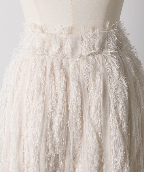 LA BELLE ETUDE(ラベルエチュード)の「チュール×フリンジハーフパンツ(その他パンツ・レディース・ホワイト/ブラック・FREE)」の15枚目の写真