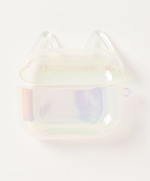 Fun & Daily（ファンアンドデイリー）の「F&D : キャットイヤーairpods ケース (Pro)（ヘッドフォン/イヤホン・レディース・クリア・A）」の2枚目の写真