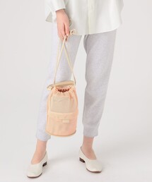 Kabinett（カビネ）の「kabinett DRAWSTRING MESK 巾着バッグ