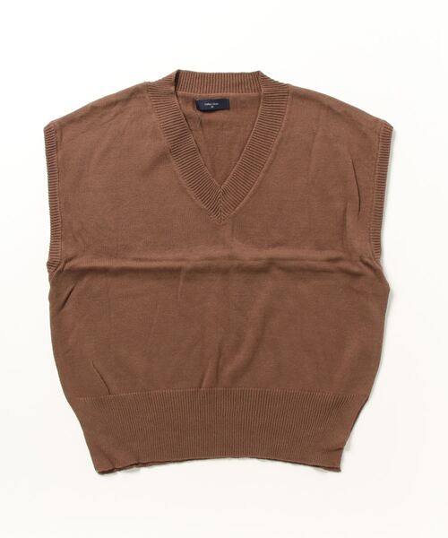 キタン 23AW サイドボタンデザインプルオーバー中綿ウールジレ / ベスト WESTSEA（ウエストシー）の「オーバーサイズ サイドボタン V