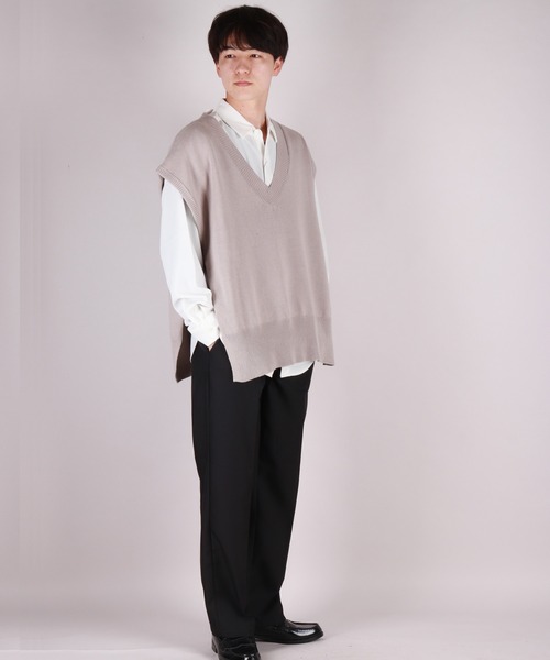 キタン 23AW サイドボタンデザインプルオーバー中綿ウールジレ / ベスト 楽天市場】ATON エイトン オーバーサイズ テクノコットン