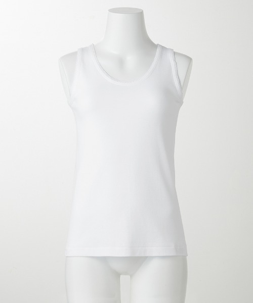 こどもグンゼ（コドモグンゼ）の「こどもグンゼ 女の子 タンクトップ 抗菌防臭 部屋干し対応 2枚組　綿100％（インナーウェア/肌着・キッズ・ブラック/ホワイト・100/140/150/130/110/120/160）」の3枚目の写真