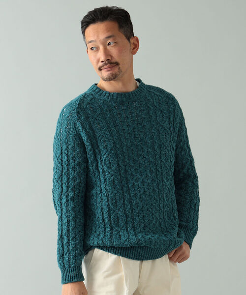 国*双様 PEREGRINE BEAMS F別注 リネンコットン アランケーブル BEAMS OUTLET｜PEREGRINE / 別注 リネンコットン アランケーブル