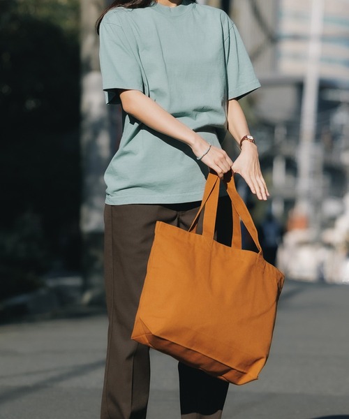 ROOPTOKYO(ループトウキョウ)の「【UNITED ATHLE】ヘヴィー キャンバス トートバッグ(大)(トートバッグ・メンズ・ライトグレー/キャメル/オリーブ/ネイビー/ナチュラル/カモフラージュ/ブラック・FREE)」の6枚目の写真