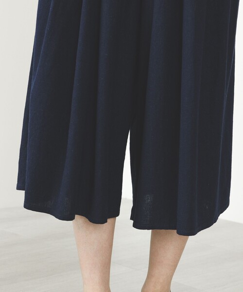 BEAMS HEART(ビームスハート)の「麻混ガウチョパンツ(その他パンツ・レディース・オリーブ/ネイビー/イエロー/ホワイト系その他5/グリーン系その他4・FREE)」の14枚目の写真
