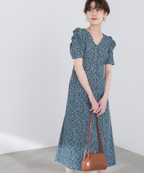 N.（N. Natural Beauty Basic）（エヌエヌナチュラルビューティーベーシック）の「【S Size Line】バックレースパワショルワンピース（ワンピース・レディース・ブラック系その他/ブルー系その他/オフホワイト・SMALL/MEDIUM）」の3枚目の写真