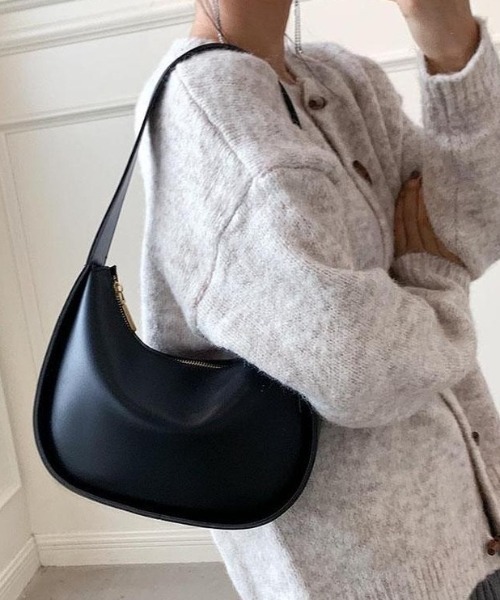 moment+（モーメントプラス）の「【累計販売枚数1万枚突破！】ワンハンドルハーフムーンハンドバッグ（ハンドバッグ・レディース・ブラック/ブラウン/アイボリー・FREE）」の12枚目の写真