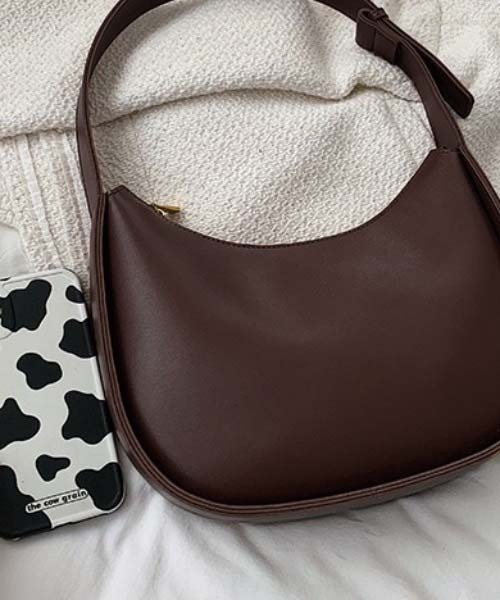 moment+（モーメントプラス）の「【累計販売枚数1万枚突破！】ワンハンドルハーフムーンハンドバッグ（ハンドバッグ・レディース・ブラック/ブラウン/アイボリー・FREE）」の20枚目の写真