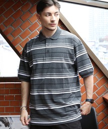 Cal Top | CALTOP ボーダーポロシャツ(ポロシャツ)