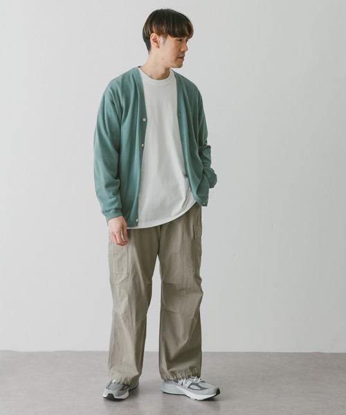 URBAN RESEARCH DOORS（アーバンリサーチドアーズ）の「強撚Vネックカーディガン（カーディガン/ボレロ・メンズ・イエロー/ブルー/チャコールグレー/ライトグレー・MEDIUM/LARGE）」の14枚目の写真