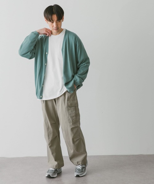 URBAN RESEARCH DOORS（アーバンリサーチドアーズ）の「強撚Vネックカーディガン（カーディガン/ボレロ・メンズ・イエロー/ブルー/チャコールグレー/ライトグレー・MEDIUM/LARGE）」の22枚目の写真