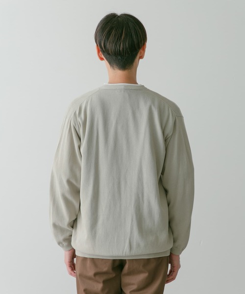 URBAN RESEARCH DOORS（アーバンリサーチドアーズ）の「強撚Vネックカーディガン（カーディガン/ボレロ・メンズ・イエロー/ブルー/チャコールグレー/ライトグレー・MEDIUM/LARGE）」の11枚目の写真