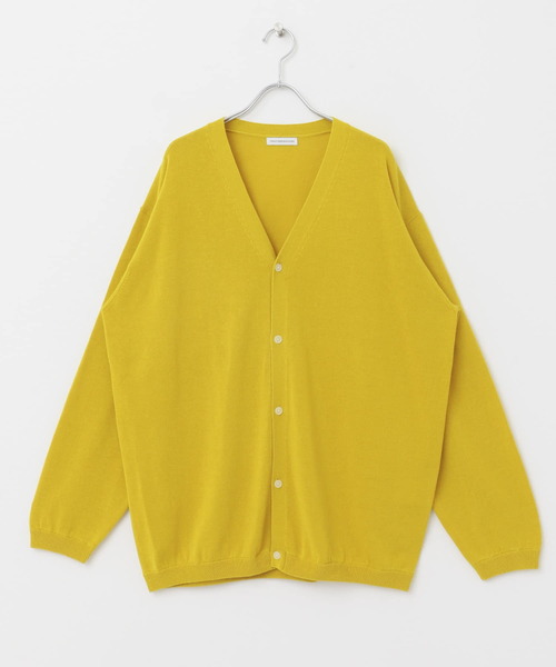 URBAN RESEARCH DOORS（アーバンリサーチドアーズ）の「強撚Vネックカーディガン（カーディガン/ボレロ・メンズ・イエロー/ブルー/チャコールグレー/ライトグレー・MEDIUM/LARGE）」の8枚目の写真