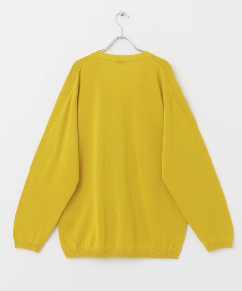 URBAN RESEARCH DOORS（アーバンリサーチドアーズ）の「強撚Vネックカーディガン（カーディガン/ボレロ・メンズ・イエロー/ブルー/チャコールグレー/ライトグレー・MEDIUM/LARGE）」の12枚目の写真