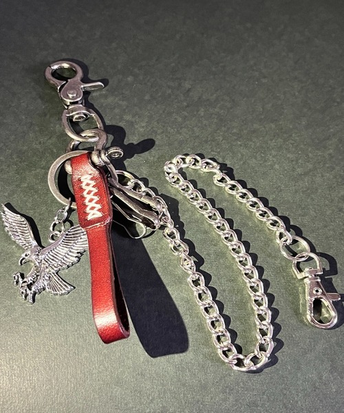 【セール】レザー デザイン ウォレットチェーン（ウォレットチェーン）｜1004ST（イチマルマルヨンエスティー）