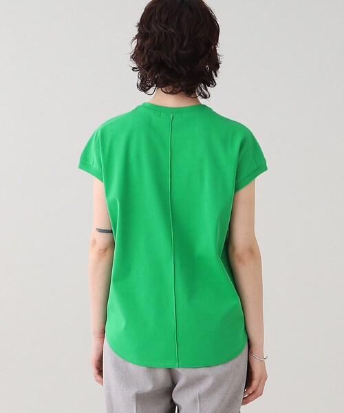 GALLEST(ギャレスト)の「フレンチクルートップス【ウォッシャブル】(Tシャツ/カットソー・レディース・グリーン/ホワイト系/ブラック・38/05)」の7枚目の写真
