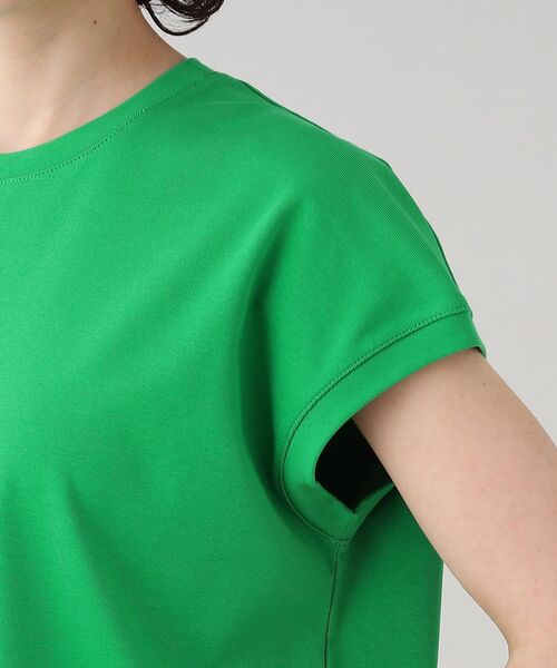 GALLEST(ギャレスト)の「フレンチクルートップス【ウォッシャブル】(Tシャツ/カットソー・レディース・グリーン/ホワイト系/ブラック・38/05)」の9枚目の写真