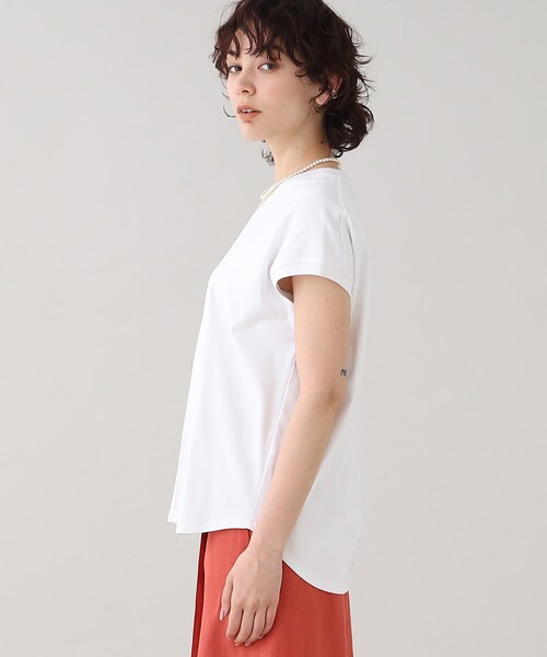 GALLEST(ギャレスト)の「フレンチクルートップス【ウォッシャブル】(Tシャツ/カットソー・レディース・グリーン/ホワイト系/ブラック・38/05)」の13枚目の写真