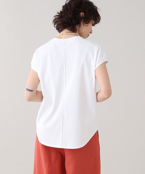 GALLEST(ギャレスト)の「フレンチクルートップス【ウォッシャブル】(Tシャツ/カットソー・レディース・グリーン/ホワイト系/ブラック・38/05)」の14枚目の写真