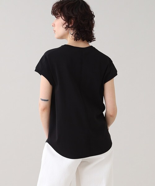 GALLEST(ギャレスト)の「フレンチクルートップス【ウォッシャブル】(Tシャツ/カットソー・レディース・グリーン/ホワイト系/ブラック・38/05)」の16枚目の写真