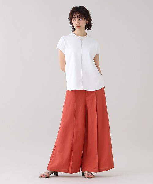 GALLEST(ギャレスト)の「フレンチクルートップス【ウォッシャブル】(Tシャツ/カットソー・レディース・グリーン/ホワイト系/ブラック・38/05)」の19枚目の写真