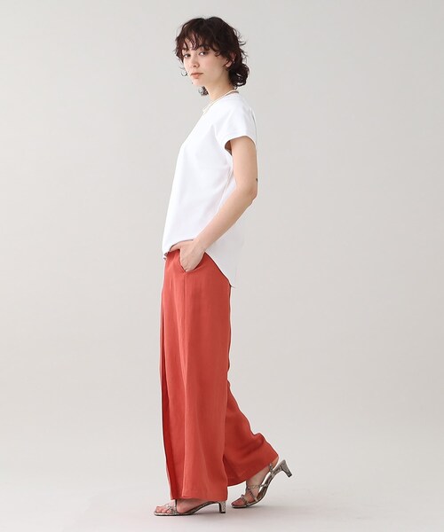 GALLEST(ギャレスト)の「フレンチクルートップス【ウォッシャブル】(Tシャツ/カットソー・レディース・グリーン/ホワイト系/ブラック・38/05)」の20枚目の写真