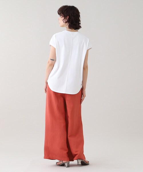 GALLEST(ギャレスト)の「フレンチクルートップス【ウォッシャブル】(Tシャツ/カットソー・レディース・グリーン/ホワイト系/ブラック・38/05)」の21枚目の写真