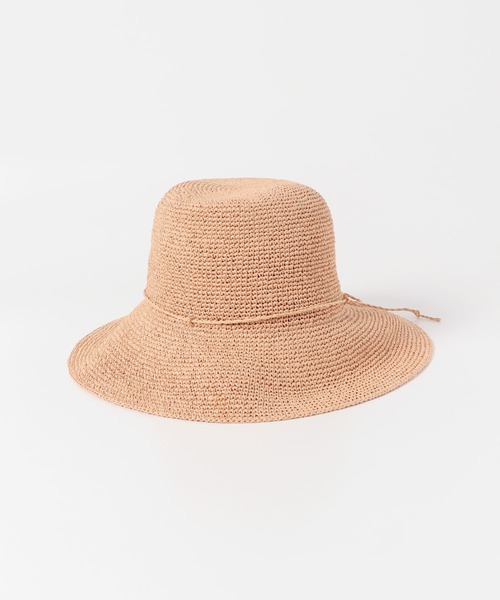 URBAN RESEARCH DOORS(アーバンリサーチドアーズ)の「細編みペーパーハット(ハット・レディース・ベージュ/ナチュラル・-)」の9枚目の写真