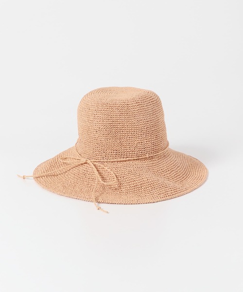 URBAN RESEARCH DOORS(アーバンリサーチドアーズ)の「細編みペーパーハット(ハット・レディース・ベージュ/ナチュラル・-)」の7枚目の写真