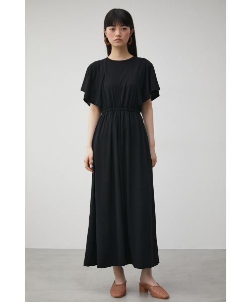 AZUL by moussy（アズールバイマウジー）の「【トライファンクション】 ICE CLEAN FLARE SLEEVE OP/アイスクリーンフレアスリーブワンピース（ワンピース・レディース・ブラック/ライトグリーン/ライトグレー・SMALL/MEDIUM）」の7枚目の写真