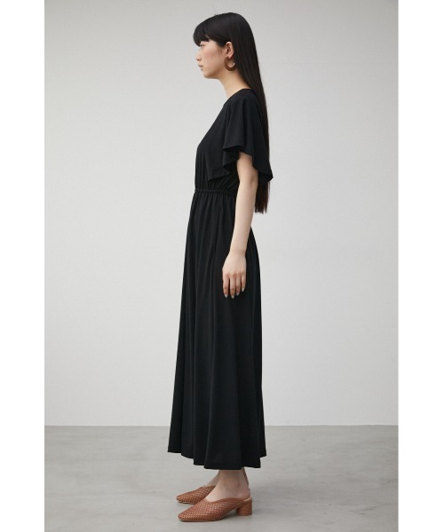 AZUL by moussy（アズールバイマウジー）の「【トライファンクション】 ICE CLEAN FLARE SLEEVE OP/アイスクリーンフレアスリーブワンピース（ワンピース・レディース・ブラック/ライトグリーン/ライトグレー・SMALL/MEDIUM）」の8枚目の写真