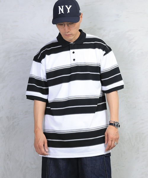 WAIPER.inc（ワイパーインク）の「Cal Top STRIPE BORDER POLO