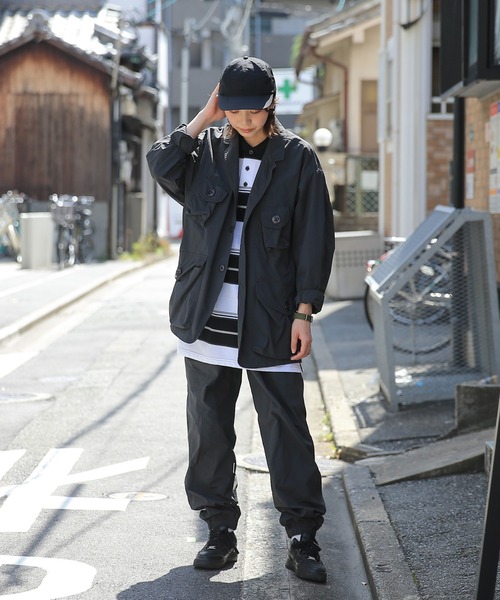 WAIPER.inc（ワイパーインク）の「Cal Top STRIPE BORDER POLO SHIRTS（ポロシャツ・メンズ・ブラック/ブラウン/チャコールグレー・M/XL/L/S）」の21枚目の写真