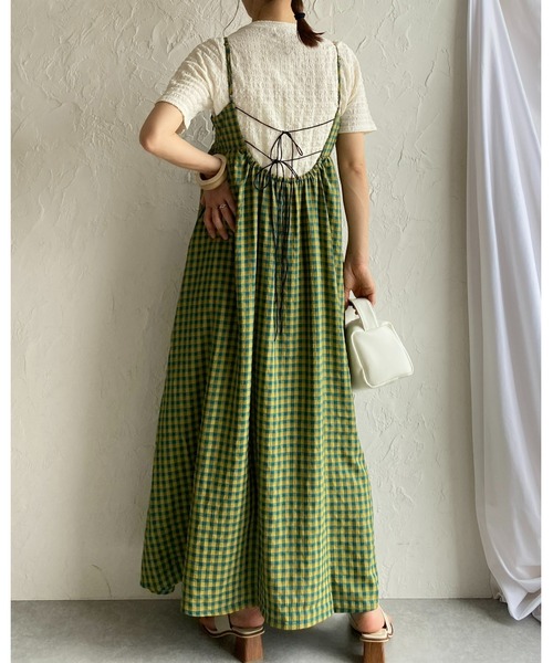 She's Closet(シーズクローゼット)の「ふくれジャガードクルーネックコンパクト半袖プルオーバーぽこぽこトップス(Tシャツ/カットソー・レディース・アイボリー/ブラック/ブルー/グリーン・FREE)」の19枚目の写真