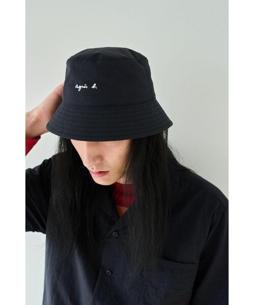 agnes b.（アニエスベー）の「【ユニセックス】WEB限定 UP75 BOB ロゴバケットハット（ハット・レディース・ブルー系その他・1/2）」の11枚目の写真