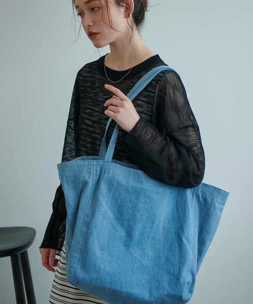 fifth（フィフス）の「キャンバスBIGトートバッグ（トートバッグ・レディース・ブラック/ナチュラル/ブルー・FREE）」の15枚目の写真