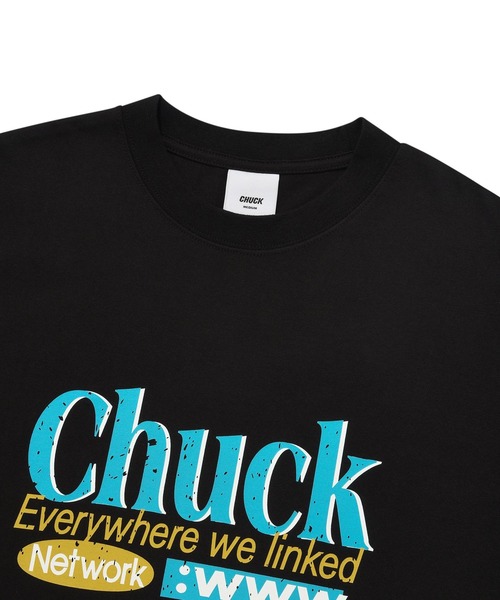 CHUCK(チャック)の「【UNISEX】CHUCK/クラックネットワークT 2908182(Tシャツ/カットソー・レディース・オレンジ/チャコール/ホワイト/ブラック・SMALL/MEDIUM/LARGE)」の8枚目の写真