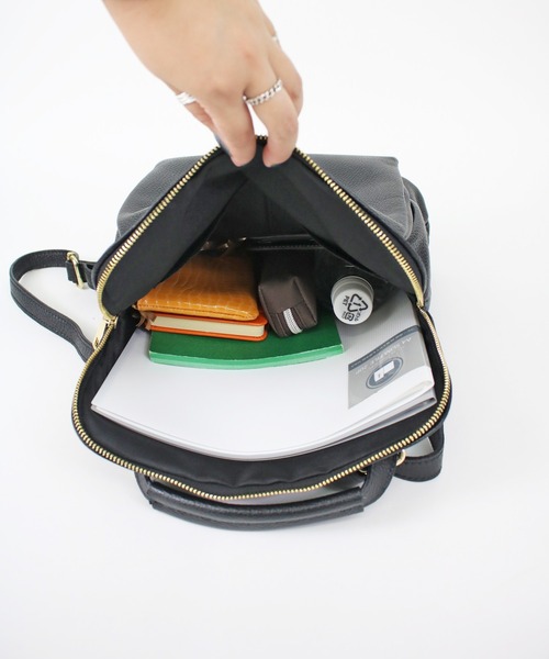 MY BEST BAG（マイベストバッグ）の「【Scrap Book × MY BEST BAG】ポケットレザーリュック（バックパック