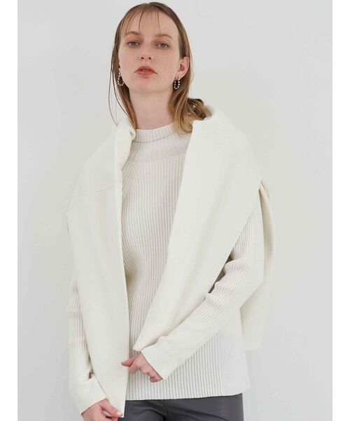 ELENDEEK（エレンディーク）の「ハイネックワイドリブニット（ニット/セーター・レディース・ライム/ブラック/オフホワイト/ブルー・FREE）」の22枚目の写真