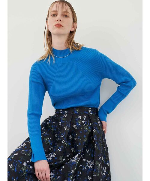 ELENDEEK（エレンディーク）の「ハイネックワイドリブニット（ニット/セーター・レディース・ライム/ブラック/オフホワイト/ブルー・FREE）」の20枚目の写真