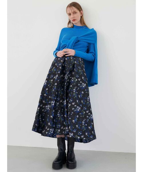 ELENDEEK（エレンディーク）の「ハイネックワイドリブニット（ニット/セーター・レディース・ライム/ブラック/オフホワイト/ブルー・FREE）」の12枚目の写真