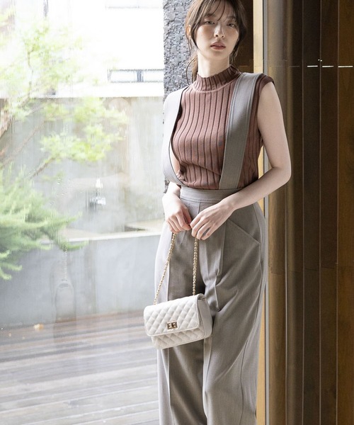 Andemiu(アンデミュウ)の「サスツキパンツ964087(スラックス・レディース・ブラック/グレー/グリーン・SMALL/MEDIUM)」の3枚目の写真