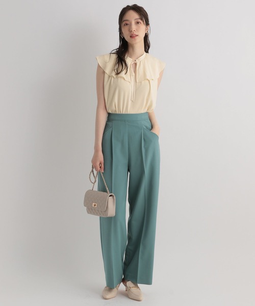Andemiu(アンデミュウ)の「サスツキパンツ964087(スラックス・レディース・ブラック/グレー/グリーン・SMALL/MEDIUM)」の14枚目の写真