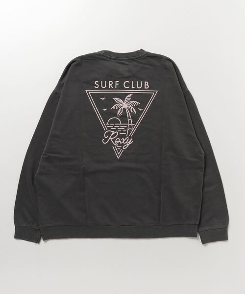 ROXY(ロキシー)の「ROXY/ロキシー トレーナー スウェット ワイドシルエット ミニ裏起毛 RLT234028(スウェット・レディース・ブラック×ピンク/ピンク系その他/ホワイト×ブルー・M/L)」の6枚目の写真