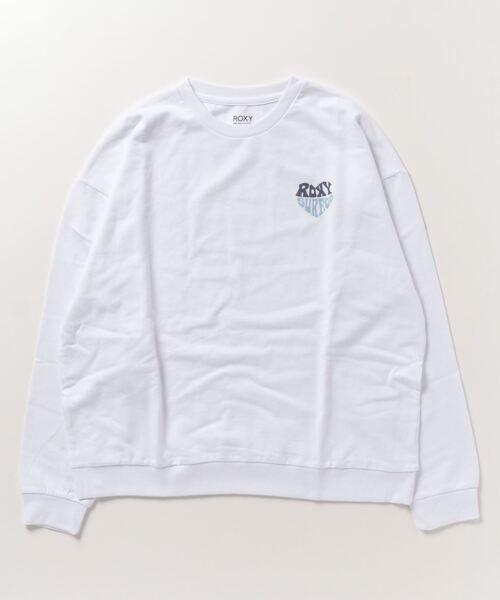 ROXY(ロキシー)の「ROXY/ロキシー トレーナー スウェット ワイドシルエット ミニ裏起毛 RLT234028(スウェット・レディース・ブラック×ピンク/ピンク系その他/ホワイト×ブルー・M/L)」の7枚目の写真