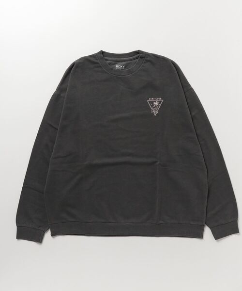 ROXY(ロキシー)の「ROXY/ロキシー トレーナー スウェット ワイドシルエット ミニ裏起毛 RLT234028(スウェット・レディース・ブラック×ピンク/ピンク系その他/ホワイト×ブルー・M/L)」の8枚目の写真
