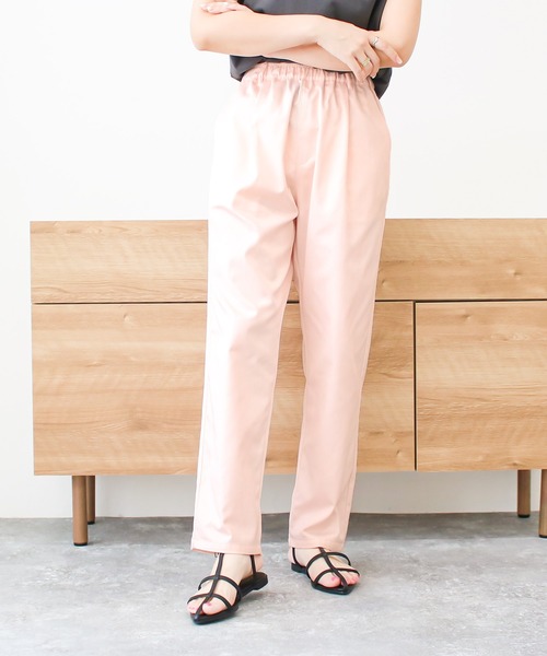 Social GIRL（ソーシャルガール）の「【Social GIRL】シェフパンツ テーパードパンツ イージーパンツ（その他パンツ・レディース・ピンク/グリーン/ベージュ/ブルー/オフホワイト/ブラック/ライトブルー/カーキ・S/LL/L/M）」の8枚目の写真