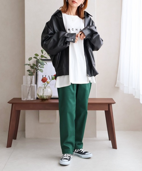 Social GIRL（ソーシャルガール）の「【Social GIRL】シェフパンツ テーパードパンツ イージーパンツ（その他パンツ・レディース・ピンク/グリーン/ベージュ/ブルー/オフホワイト/ブラック/ライトブルー/カーキ・S/LL/L/M）」の22枚目の写真