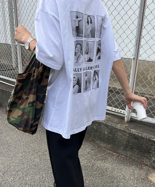 [新品未使用] アイスドッグ柄Tシャツ & ロングパンツ上下セット オフホワイト 大きいサイズ レディース シャツセットアップ オーバーサイズ